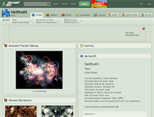 Tablet Screenshot of hellfire85.deviantart.com