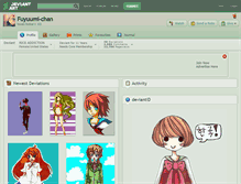 Tablet Screenshot of fuyuumi-chan.deviantart.com