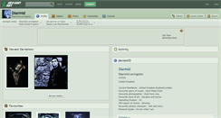 Desktop Screenshot of diarmid.deviantart.com
