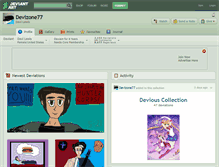 Tablet Screenshot of devizone77.deviantart.com