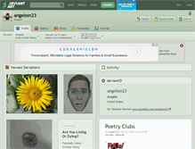 Tablet Screenshot of angelom23.deviantart.com