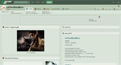 Desktop Screenshot of letyourbloodburn.deviantart.com