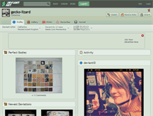Tablet Screenshot of gecko-lizard.deviantart.com
