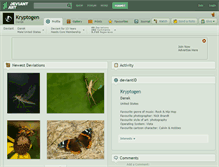 Tablet Screenshot of kryptogen.deviantart.com