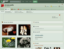 Tablet Screenshot of olivialoveslife.deviantart.com