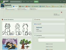 Tablet Screenshot of naykomii.deviantart.com