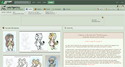 Desktop Screenshot of ladytigerlily.deviantart.com