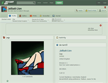 Tablet Screenshot of jailbait-lion.deviantart.com