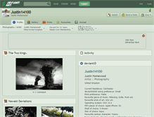 Tablet Screenshot of justin14100.deviantart.com