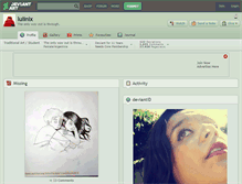 Tablet Screenshot of lulinix.deviantart.com