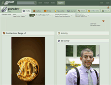 Tablet Screenshot of gxshadow.deviantart.com