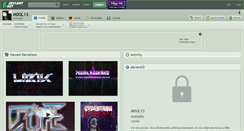 Desktop Screenshot of m0gl13.deviantart.com