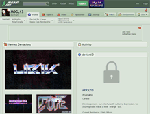 Tablet Screenshot of m0gl13.deviantart.com