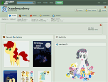 Tablet Screenshot of oceanbreezebrony.deviantart.com