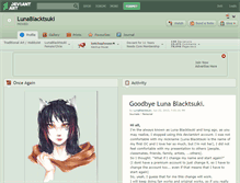 Tablet Screenshot of lunablacktsuki.deviantart.com