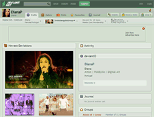 Tablet Screenshot of dianap.deviantart.com