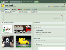 Tablet Screenshot of leger-head.deviantart.com