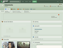 Tablet Screenshot of hohohohoho.deviantart.com