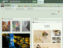 Tablet Screenshot of mortykus.deviantart.com