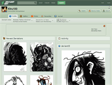 Tablet Screenshot of kiru100.deviantart.com