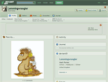 Tablet Screenshot of lemmingwrangler.deviantart.com