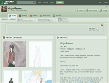 Tablet Screenshot of ninja-ramen.deviantart.com