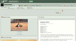 Desktop Screenshot of electrichorse.deviantart.com