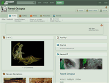 Tablet Screenshot of forest-octopus.deviantart.com