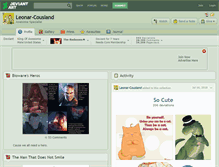 Tablet Screenshot of leonar-cousland.deviantart.com