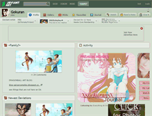 Tablet Screenshot of gokuran.deviantart.com