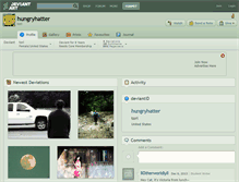 Tablet Screenshot of hungryhatter.deviantart.com