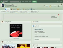 Tablet Screenshot of homunculo-ira.deviantart.com