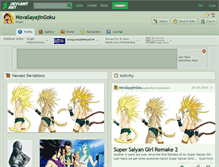 Tablet Screenshot of novasayajingoku.deviantart.com