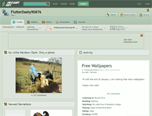 Tablet Screenshot of flutterdashy90876.deviantart.com