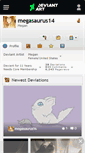 Mobile Screenshot of megasaurus14.deviantart.com
