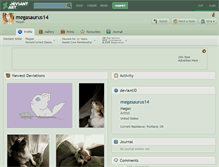 Tablet Screenshot of megasaurus14.deviantart.com