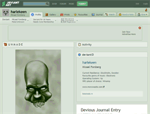 Tablet Screenshot of harlekeen.deviantart.com