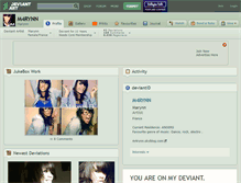 Tablet Screenshot of m4rynn.deviantart.com