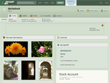 Tablet Screenshot of doniastock.deviantart.com