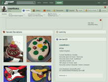 Tablet Screenshot of cosmicecc.deviantart.com