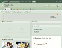 Tablet Screenshot of ihsanimeclub.deviantart.com