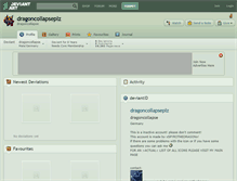Tablet Screenshot of dragoncollapseplz.deviantart.com