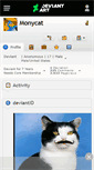 Mobile Screenshot of monycat.deviantart.com