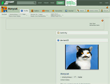 Tablet Screenshot of monycat.deviantart.com