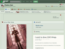 Tablet Screenshot of kiyoko-chan.deviantart.com