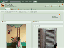 Tablet Screenshot of melissamolko.deviantart.com