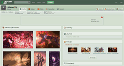 Desktop Screenshot of listenerkz.deviantart.com