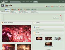 Tablet Screenshot of listenerkz.deviantart.com