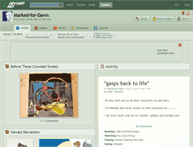 Tablet Screenshot of marked-for-dawn.deviantart.com