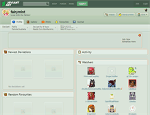 Tablet Screenshot of fairymint.deviantart.com